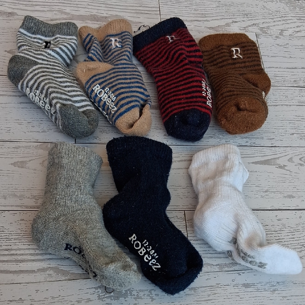 Robeez Kid's Casual Socks Set - Striped and Solid